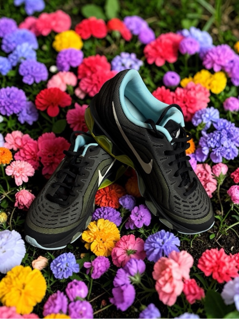Nike Air Max Women's Sneakers Size 11 Black Green Tailwind 6 621226-014